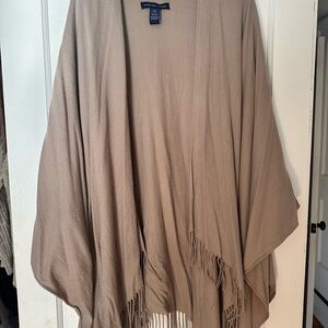 Adrienne Vittadini Beige Knit Shawl